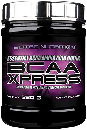 Scitec Nutrition 2:1:1 5000mg BCAA Express Powder Supplement Mango Flavor - sugar free, gluten free, lactose free ( 280 g)